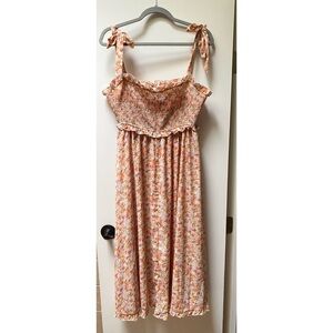 MVN the Label from Petal and Pup smocked maxi dress size 8